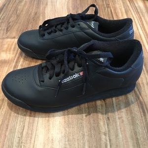 Reebok black classic princess sneakers